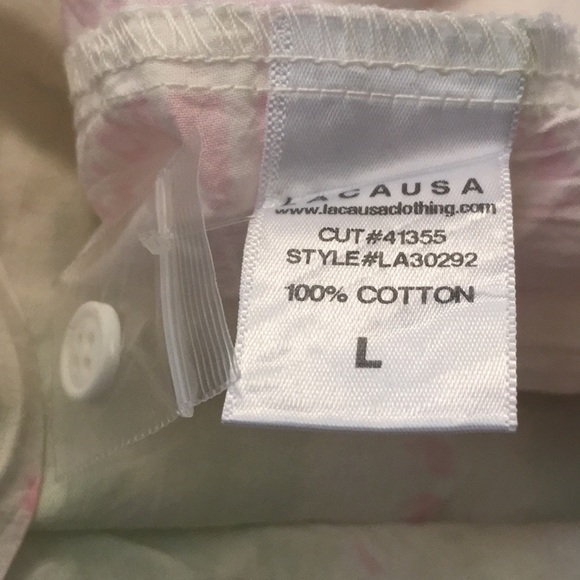 New Anthropologie Lacasa tie dye dress size large White pastel 100% cotton - Picture 9 of 9